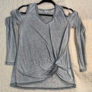 Love Fire Light grey Long sleeve Shirt Size Sm